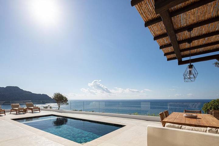 Ferienhaus für 5 Personen, mit Pool und Terrasse sowie Ausblick, mit Haustier in Plakias