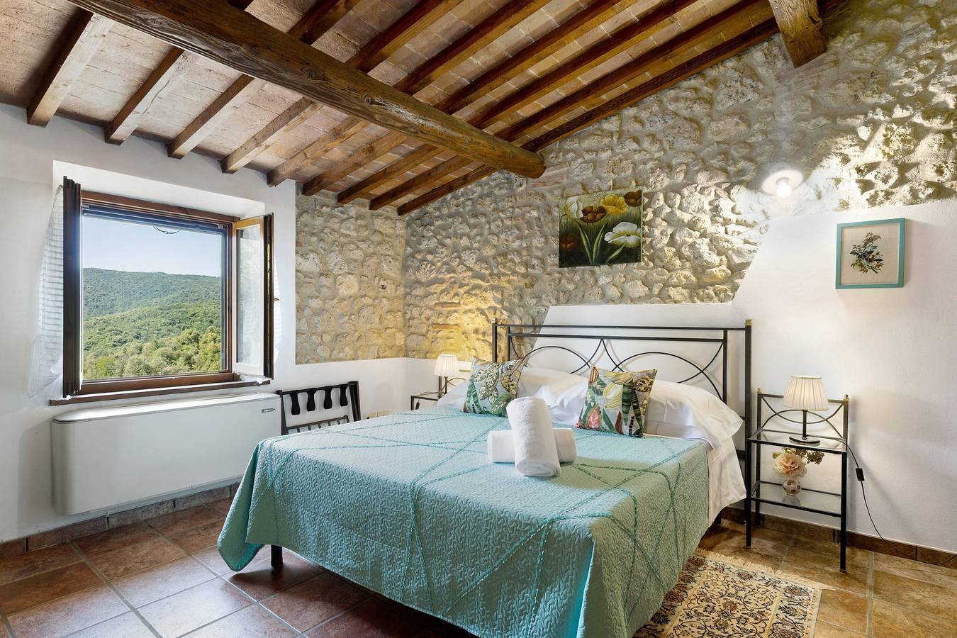 Ganze Wohnung, Ferienwohnung 'Casa Vacanze Etrusco - Ulivo' mit Klimaanlage in San Gimignano, Siena Provinz