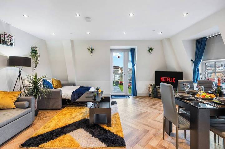 Ganze Wohnung, Luxury 1 bed Apartment Central Brighton Garden Sleeps 6 in Brighton, Sussex