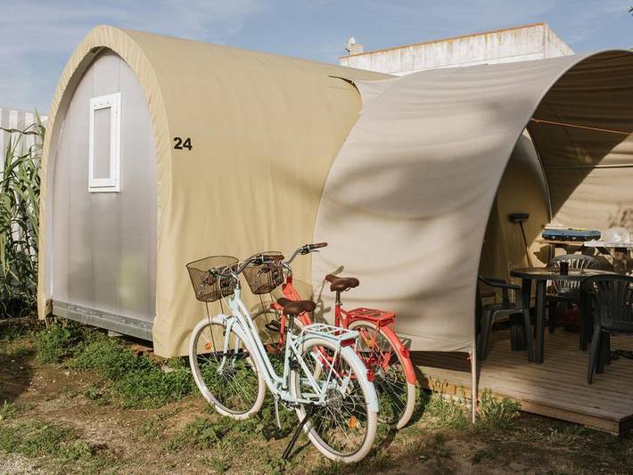 Camping Les Flots-Atlantique Village 2  - Bungalow de lona 4 personas - Dulce De Coco| Inusual in Saint-Pierre-d'Oléron, Côte de Beauté