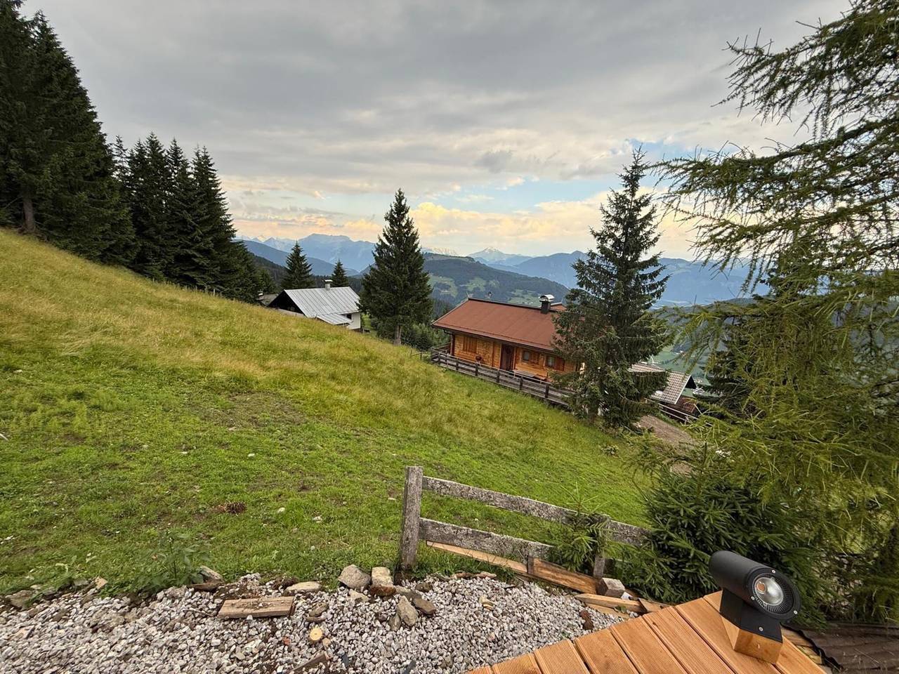 Panoramahut in het skigebied in Niederau, Wildschönau