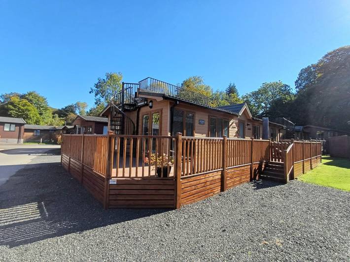 Domek letniskowy dla 6 osób, z Balkon/ taras i Taras oraz Widok na jezioro i Widok w Park Narodowy Lake District