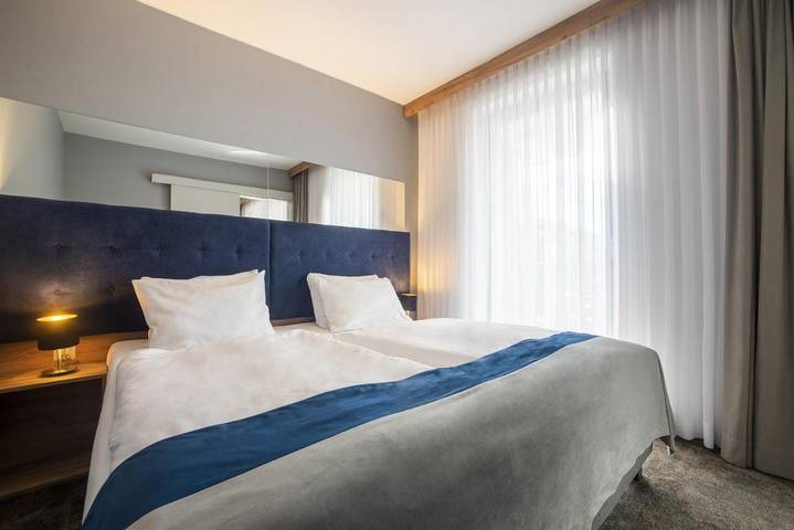 Ferienwohnung für 2 Personen, mit Balkon und Terrasse sowie Pool und Sauna in Leba - 4