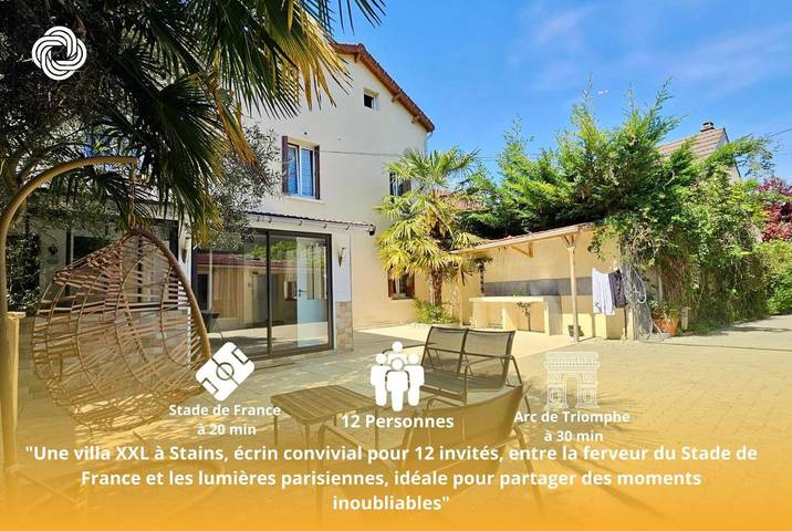 Villa pour 12 personnes, avec terrasse et vue