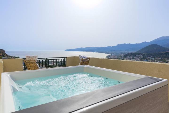 Appart’hôtel pour 4 personnes, avec jacuzzi et jardin
