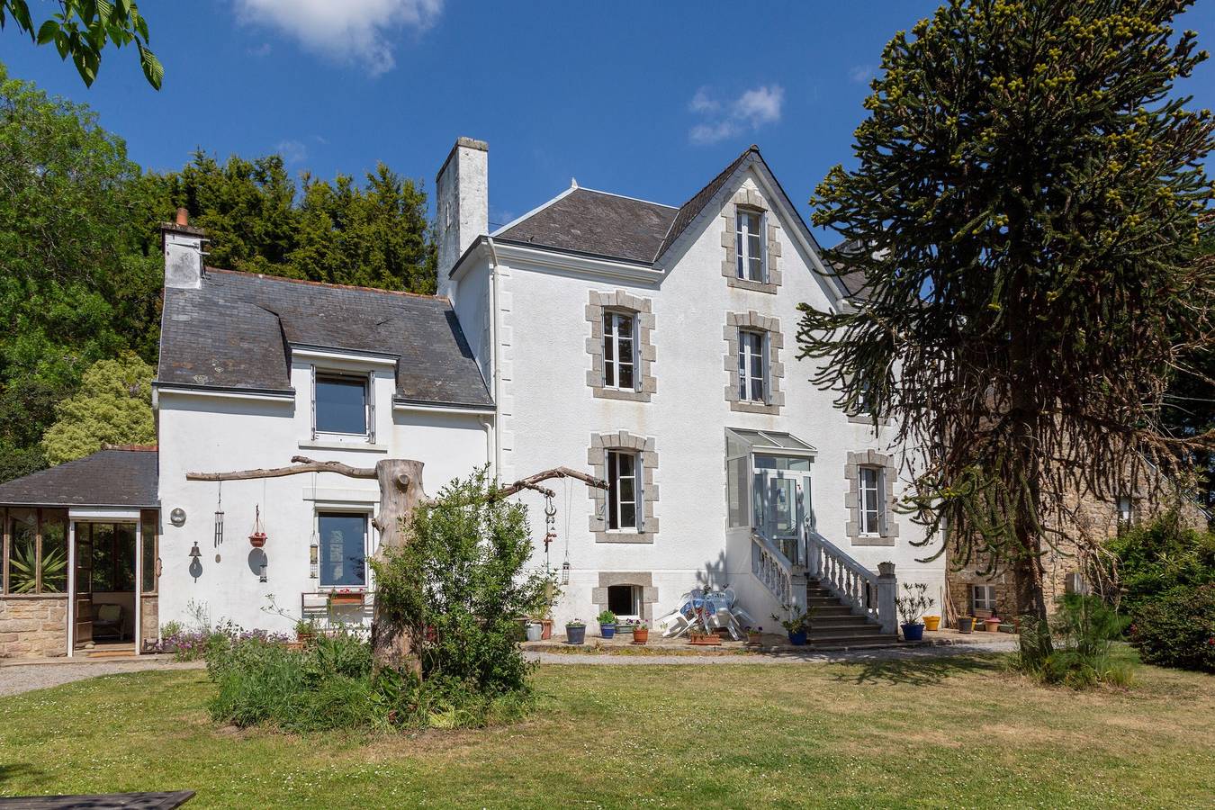 Gästezimmer „Chambre Bleue“ mit Gemeinschaftsgarten und Wlan in Riec-sur-Bélon, Quimper und Umgebung