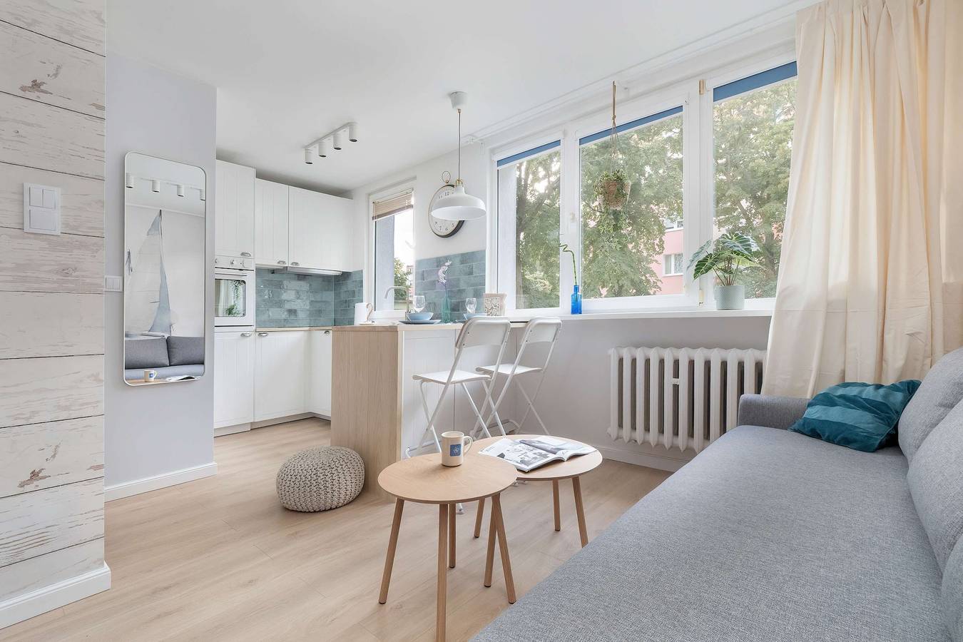 Całe studio, Studio dla 4 osób in Jelitkowo, Gdańsk