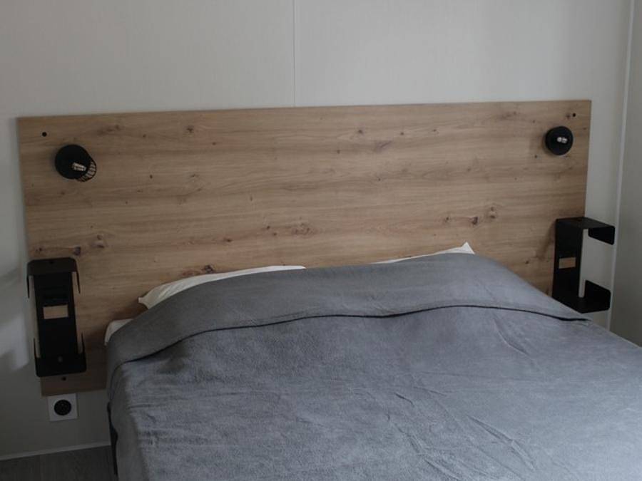 Flower Camping Les Paillotes en Ardeche - Mobilheim 7 personen - Mobilheim Family 30m² Komfort (3Sch - 7Pers.) + Klimaanlage + Überdachte Terrasse in Ruoms, Ardèche