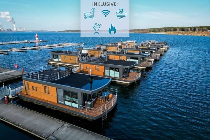 Ferienhaus für 6 Personen, mit Ausblick und Terrasse sowie Seeblick