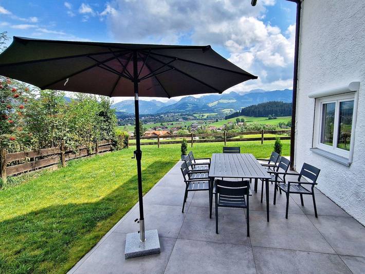 Hütte für 4 Personen, mit Garten und Ausblick sowie Terrasse in Ofterschwang - 2