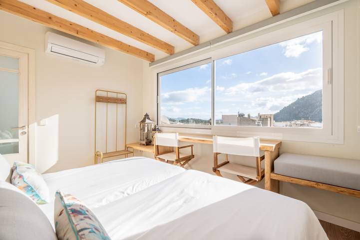 Estudio entero, Apartamento 'Can 32 2 Habitaciones' con vistas a la montaña y aire acondicionado in Pollensa Ciudad, Pollença