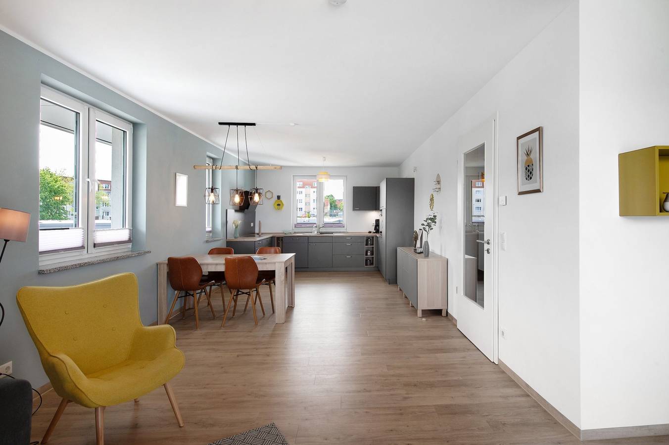 Ganze Wohnung, Ferienwohnung 'Hafenperle' mit Seeblick und Balkon in Röbel, Müritz