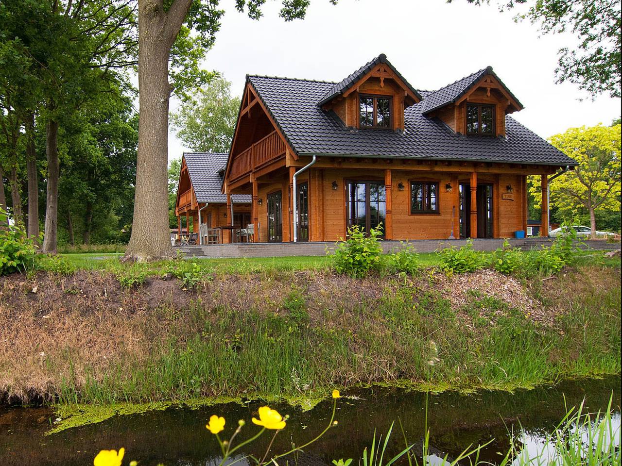 Nachhaltiges Ferienhaus für 6 Personen mit Sauna, Whirlpool und Veranda in Den Ham in Den Ham, Twente