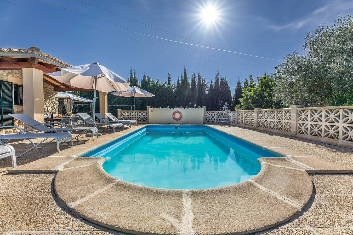Villa "Can Antich" avec vue sur la montagne, piscine, Wi-Fi, jardin et terrasse in Lloseta, Majorque l'intérieur des terres