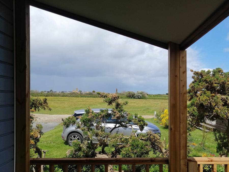 Camping La Ferme du Bord de Mer - Mobilheim 4 personen - Malaga Terrasse halb überdacht 2 Zimmer in Gatteville-le-Phare, Cherbourg und Umgebung