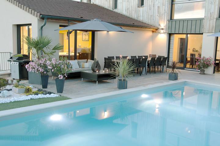 Chambre d’hôte pour 2 personnes, avec piscine et jacuzzi ainsi que sauna et jardin dans l' Aube - 4