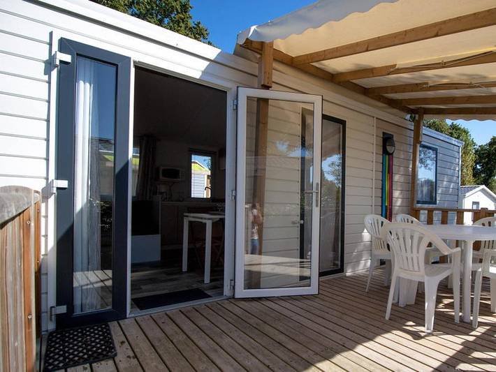 Camping Le Vallon aux Merlettes - Mobilheim 6 personen - Cosy 3ch in Matignon, Dinan und Umgebung