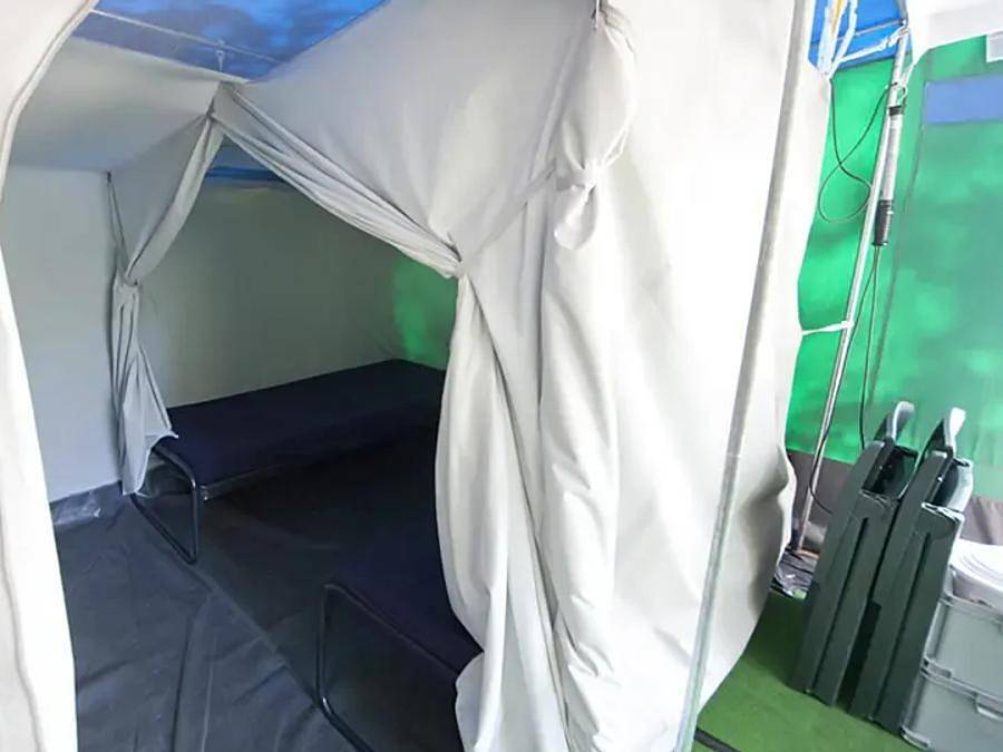 Camping Les 3 Lacs du Soleil  - Bungalow de lona 6 personas - Tienda tipo bungalow Bt in Trept, Región de La Tour-du-Pin