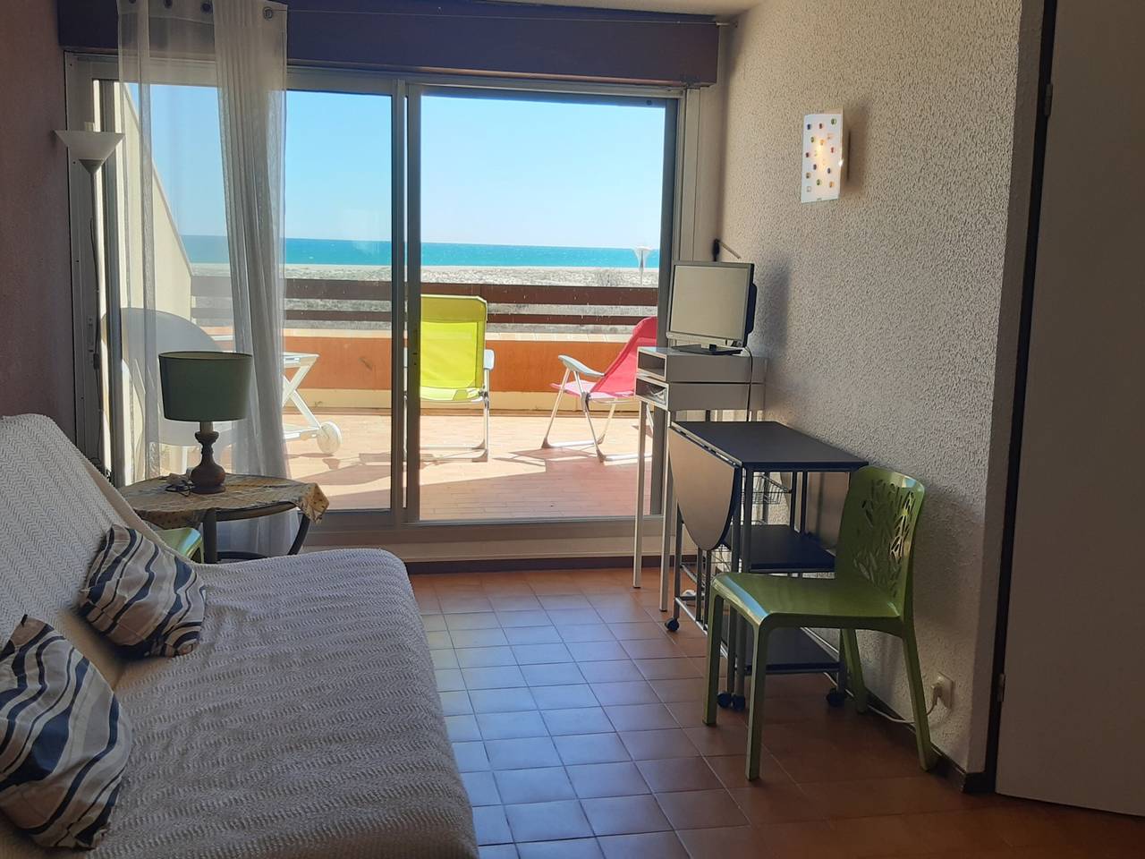 Estudio entero, Estudio Cabina 4 Pers. Frente al Mar con Parking - Port Leucate in Port Leucate, Leucate