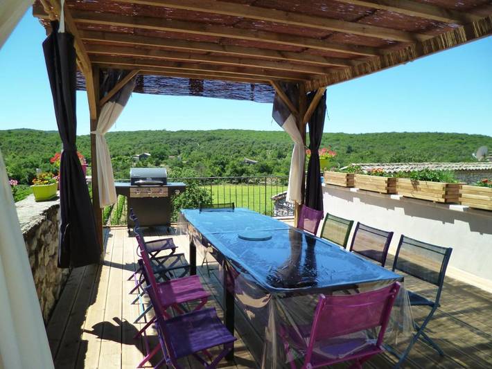 Location de vacances pour 4 personnes, avec jardin ainsi que terrasse et vue à Beaulieu (Largentière) - 4