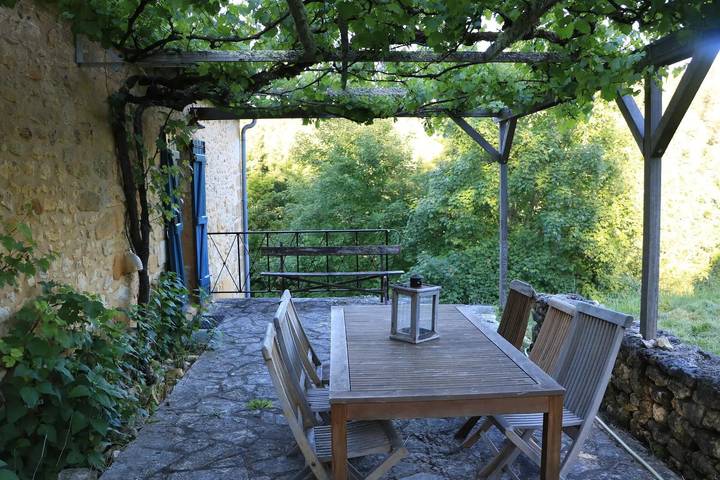 Casa de vacaciones 'Les Essarts, La Ferme' con piscina, terraza privada y Wi-Fi in Plazac, Périgord Noir