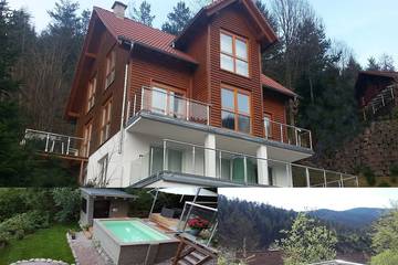 Ferienhaus für 8 Personen, mit Garten und Whirlpool sowie Balkon im Schwarzwald