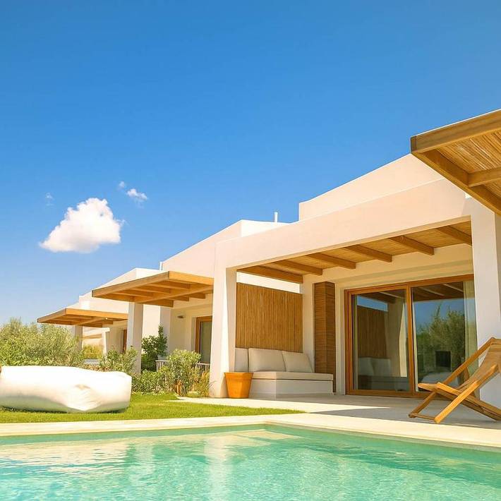 Villa für 4 Personen, mit Terrasse und Garten sowie Pool in Chalkidiki - 2