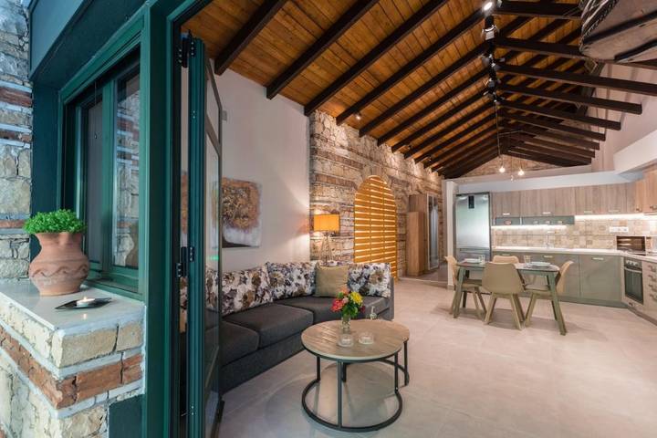 Ferienwohnung für 4 Personen, mit Balkon und Terrasse sowie Ausblick