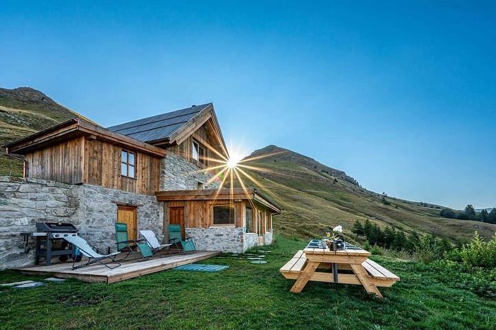 Chalet pour 8 personnes, avec jardin à Orcières