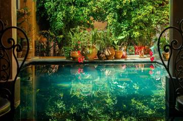 Riad pour 2 personnes, avec sauna et jardin ainsi que piscine et vue à Marrakech