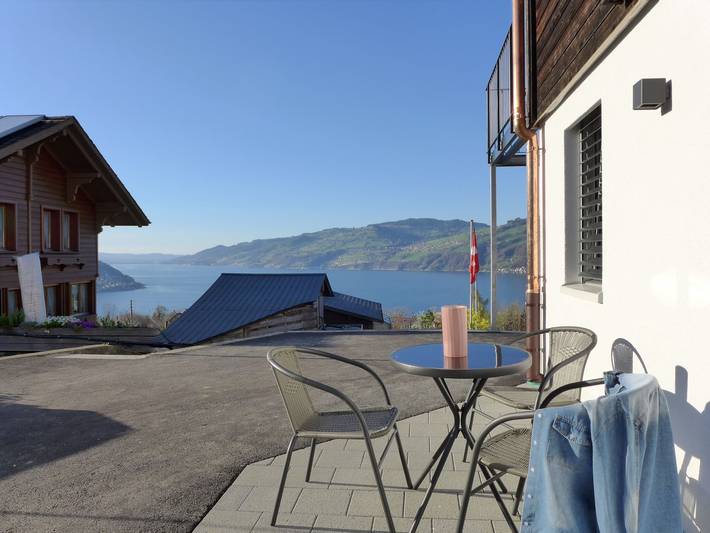 Ferienwohnung für 3 Personen, mit Seeblick und Terrasse sowie Ausblick am Thunersee - 4