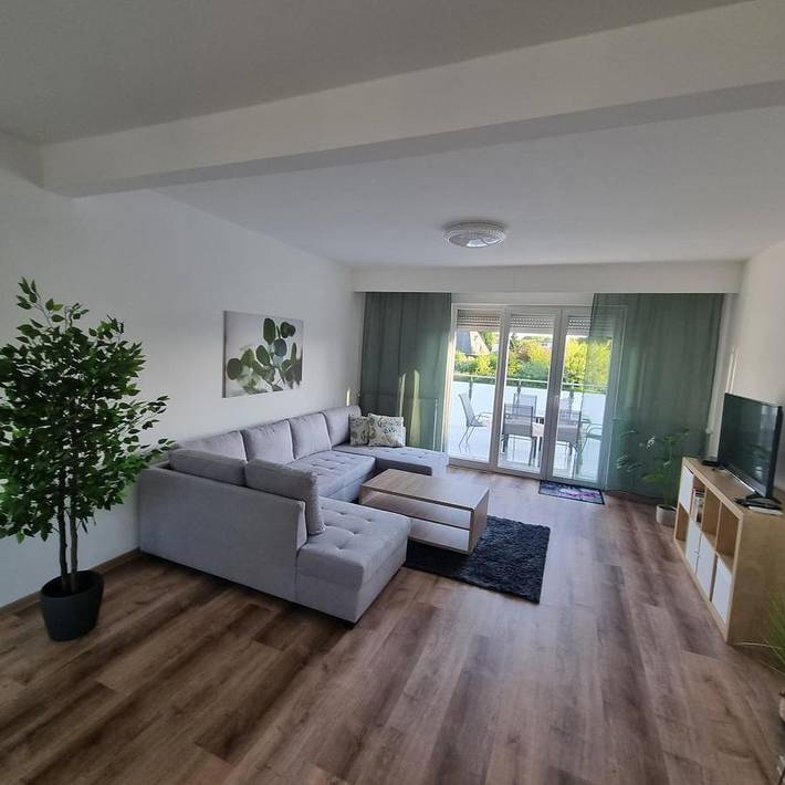 Ferienwohnung für 5 Personen, mit Balkon und Terrasse sowie Ausblick