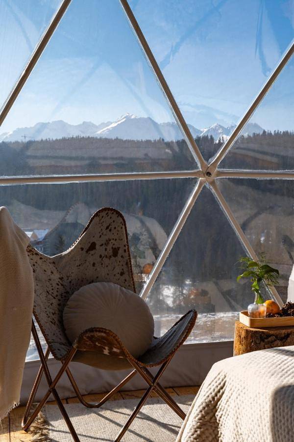 Glamping dla 4 osób, z ogród i jacuzzi w Tatry