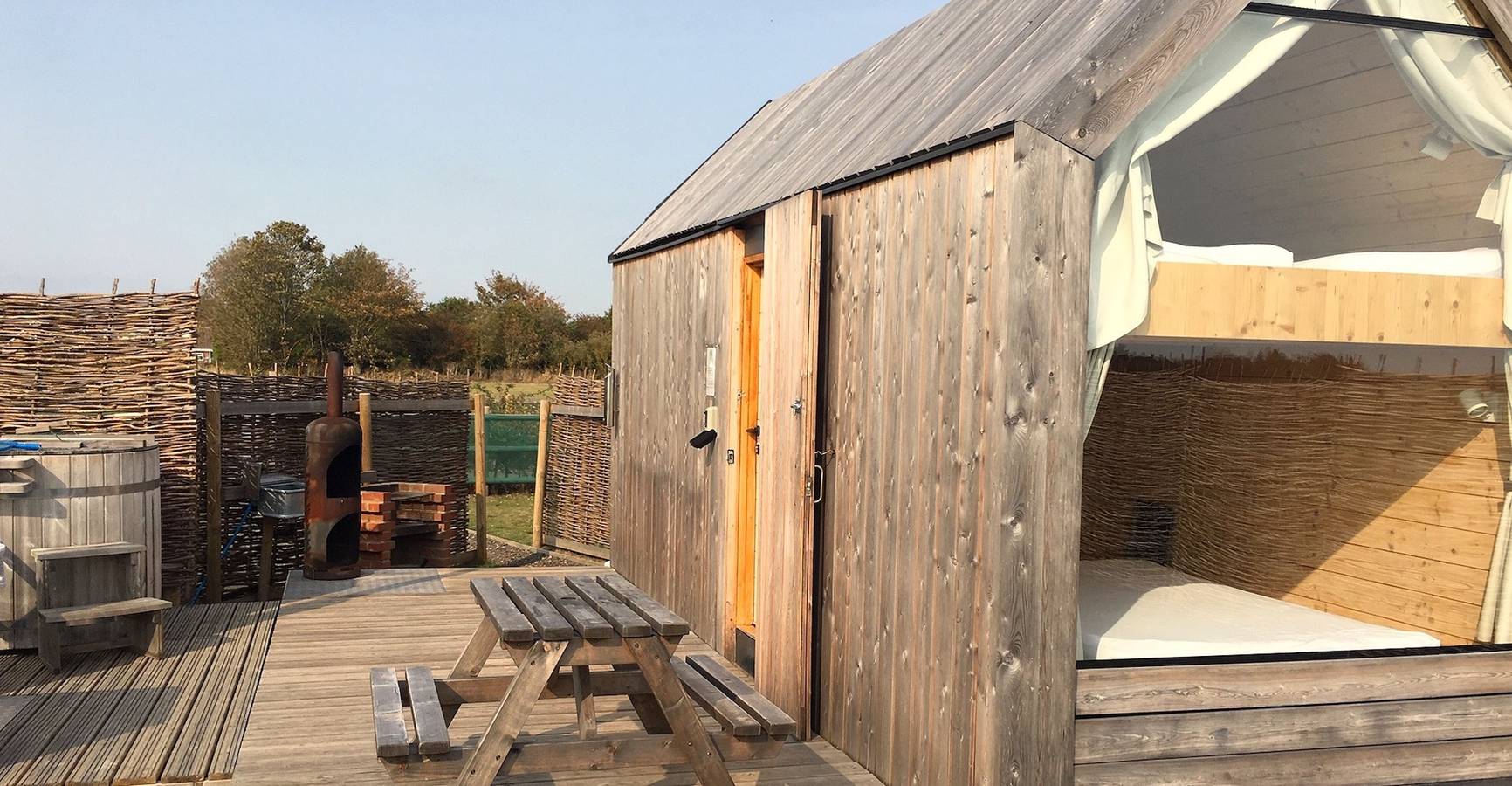 Lushna 2 Petite at Lee Wick Farm Cottages & Glamping in Point Clear, St Osyth