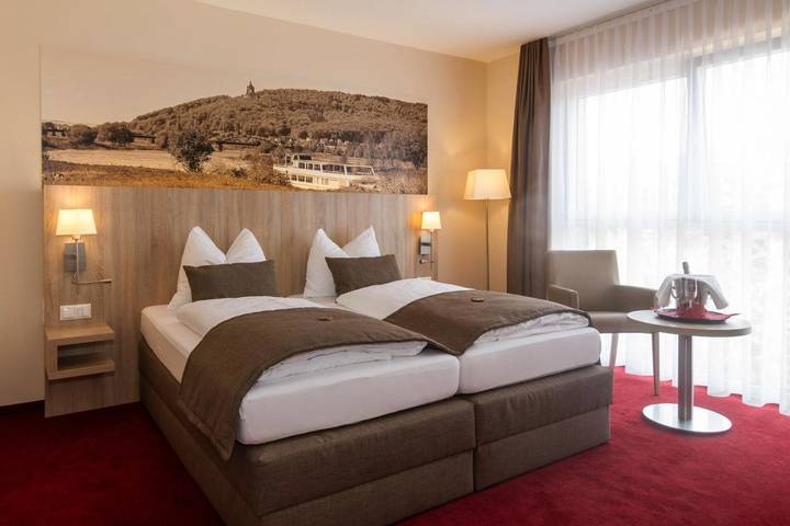 Hotel für 2 Personen, mit Terrasse und Garten sowie Sauna und Ausblick in Porta Westfalica - 2