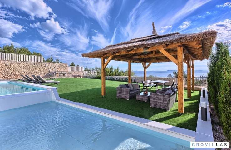 Villa pour 12 personnes, avec sauna et vue sur l’océan à Tisno - 3