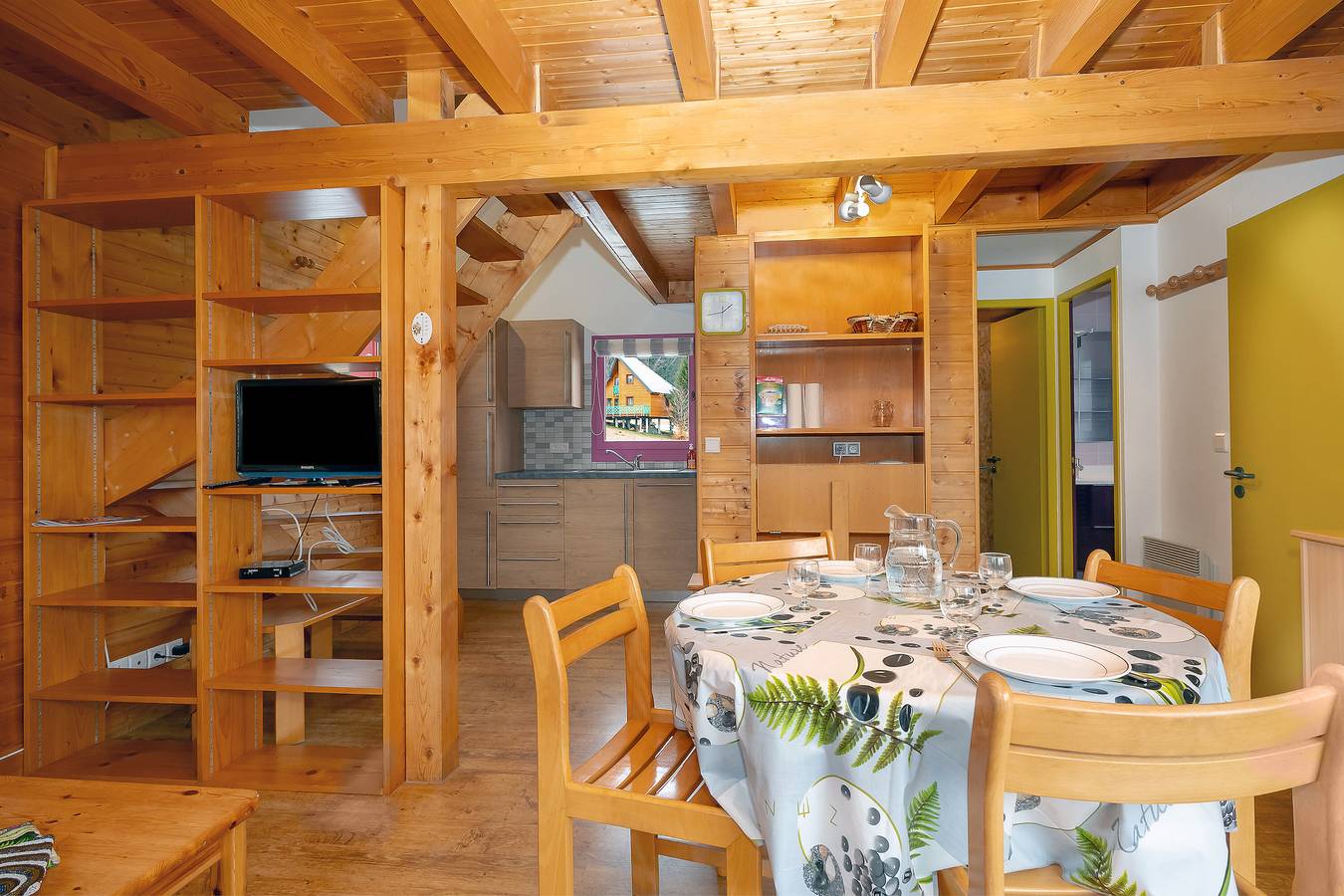 Chalet '228 - Village Nordique' with Mountain View, Shared Pool and Private Terrace in La Féclaz, Les Déserts