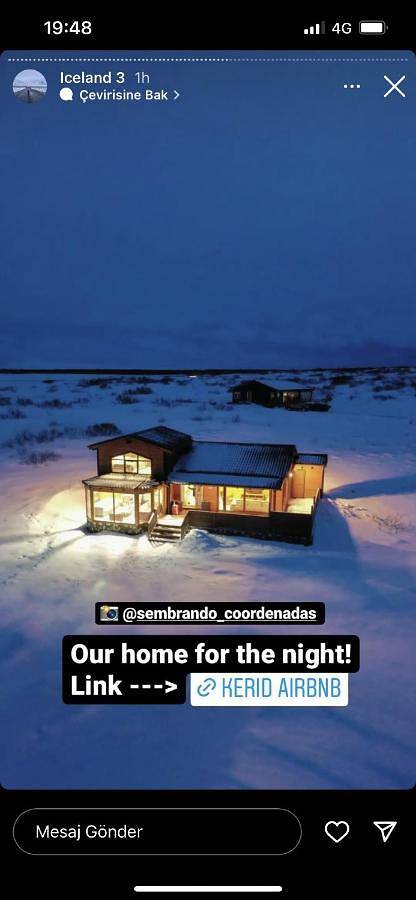 Cabaña para 8 personas, con jardín y vistas en Islandia