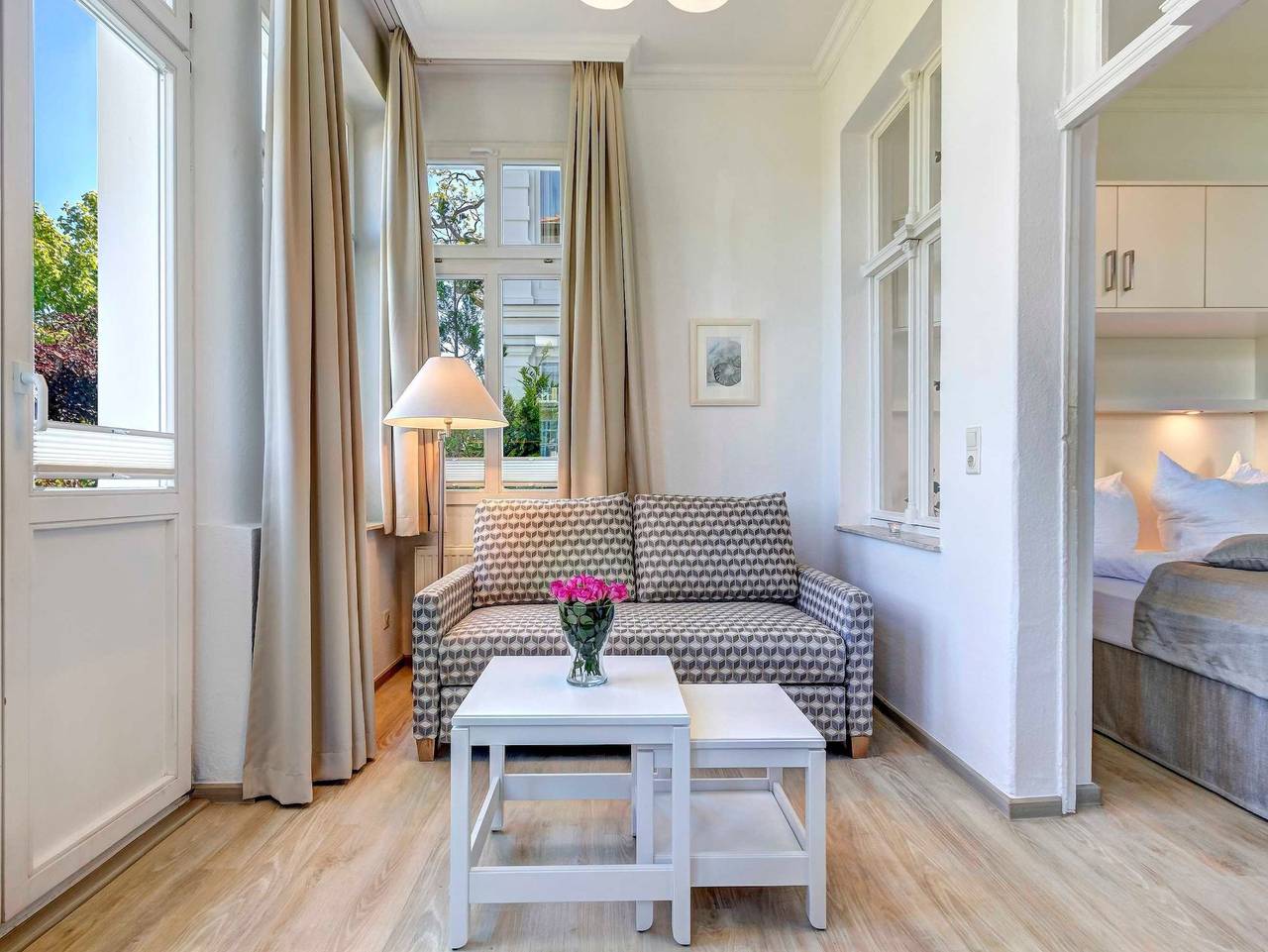 Ganze Ferienwohnung, Villa Germania,1. Reihe, einige Whgn. Seeblick - Villa Germania Eg 1, Garten in Drei Kaiserbäder, Heringsdorf