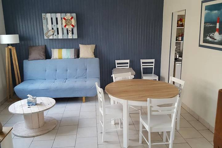 Gîte pour 6 personnes, avec Balcon et Jardin dans Plage de Merlimont