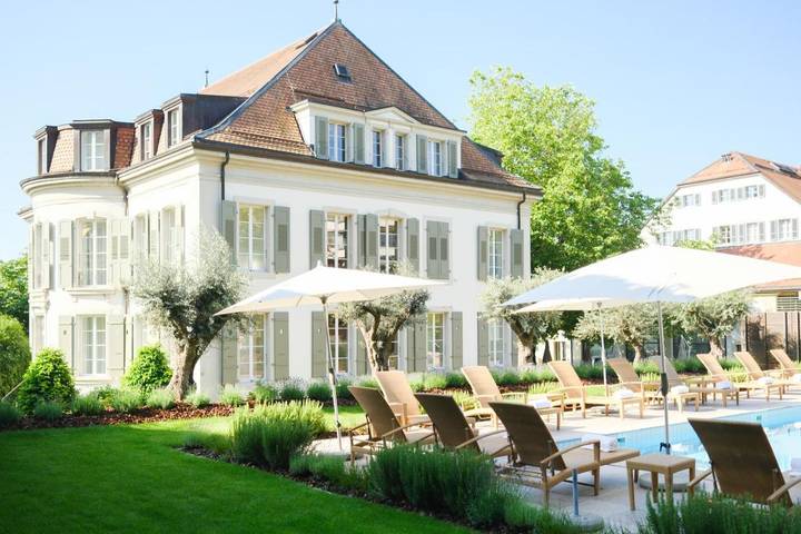 Hôtel pour 6 personnes, avec jardin ainsi que sauna et piscine