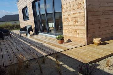 Gîte pour 6 personnes, avec jardin, animaux acceptés dans Plage Du Billou Santec
