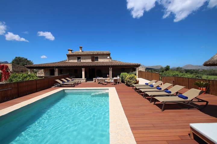 Finca 'Ca Sou' mit privatem Pool, WLAN und Klimaanlage in Alcúdia, Mallorca Norden