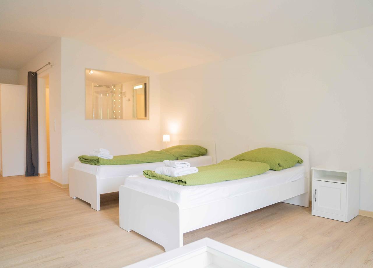 Ganze Wohnung, Ferienwohnung Kaufmann 1 im 1. Og mit Dachterrasse in Rabenkirchen-Faulück, Kappeln & Umgebung