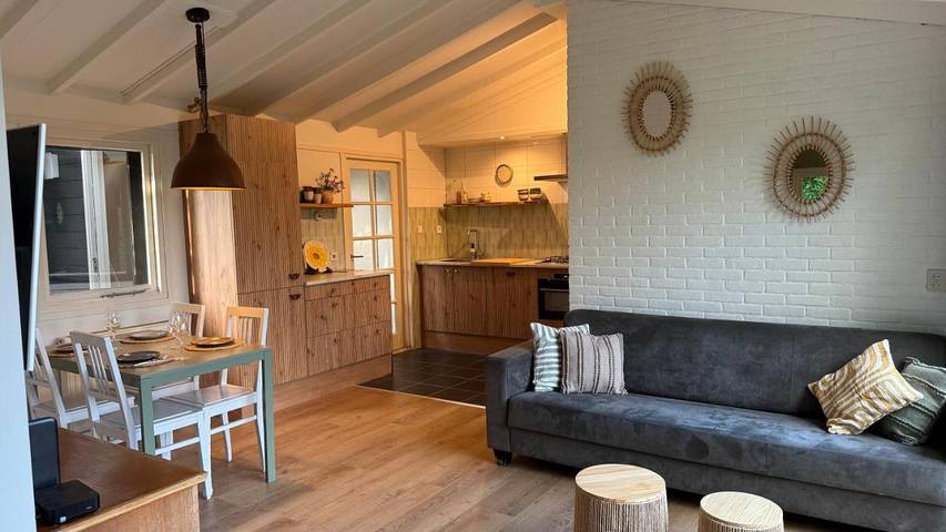 Ferienhaus für 6 Personen, mit Terrasse und Garten sowie Ausblick