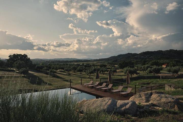 Casa de férias para 2 pessoas, com Terraço e Jardim e ainda Piscina and Vista em Monsanto