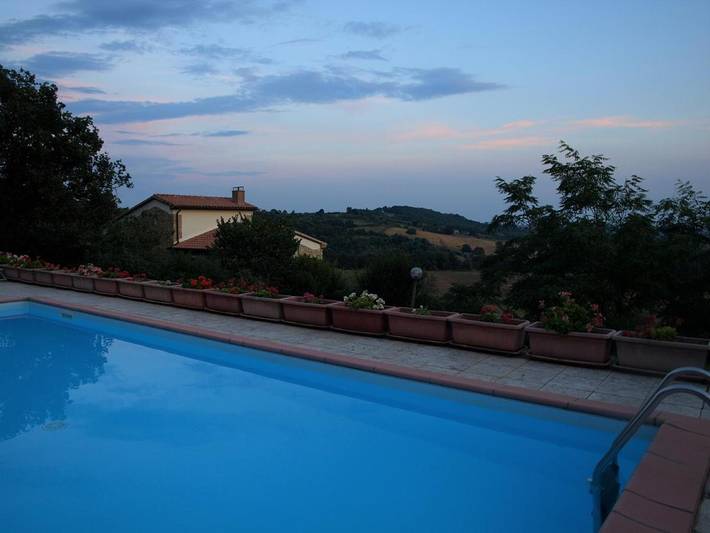 Casa vacanza per 2 persone, con Terrazza e Giardino nonché Piscina e Panorama a Manciano