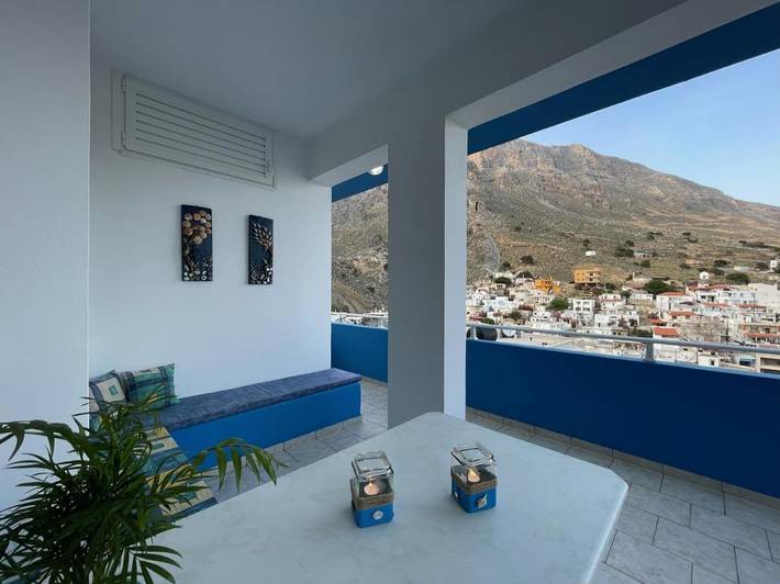 BnB für 8 Personen, mit Balkon und Ausblick auf Kreta