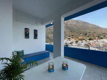 Maison d’hôte pour 8 personnes, avec vue et balcon, adapté aux familles en Crète