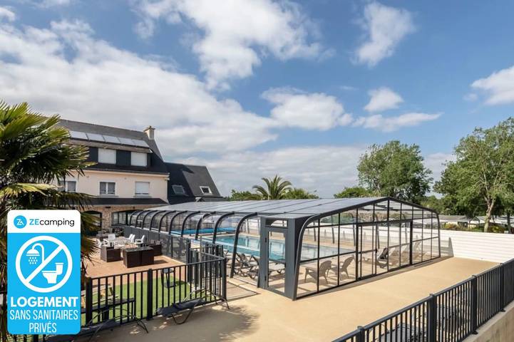 Mobil home pour 4 personnes, avec terrasse ainsi que bassin pour enfant et piscine - 1